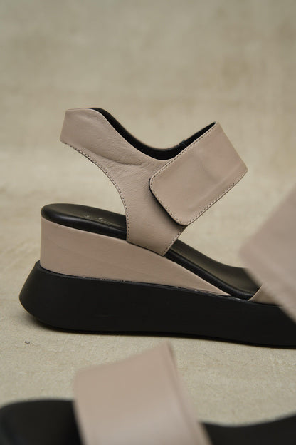 Blair | Platform Shoes - Beige