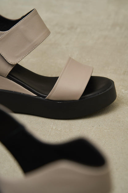 Blair | Platform Shoes - Beige