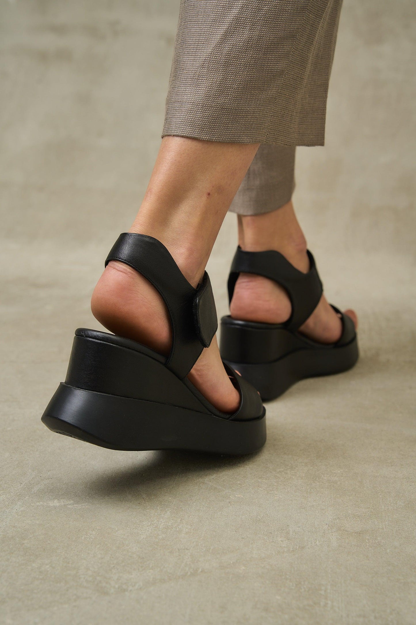 Blair | Platform Shoes - Beige