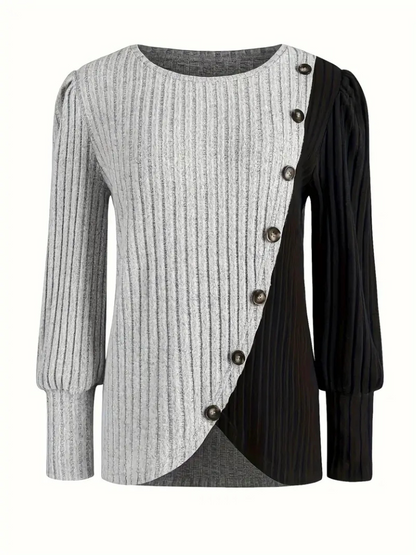 KAIA CASUAL KNIT LONGSLEEVE