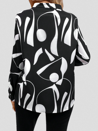 LYRA SATIN LOOK BLOUSE