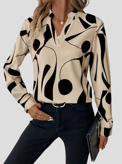 LYRA SATIN LOOK BLOUSE