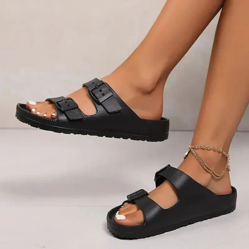 Blair | Double Strap Slides – Lightweight Comfort – Everyday Casual