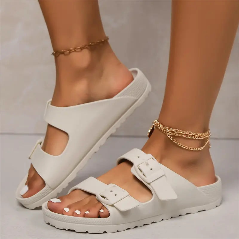 Blair | Double Strap Slides – Lightweight Comfort – Everyday Casual