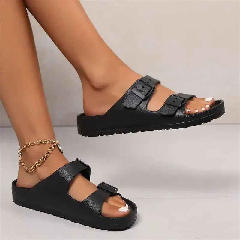 Blair | Double Strap Slides – Lightweight Comfort – Everyday Casual