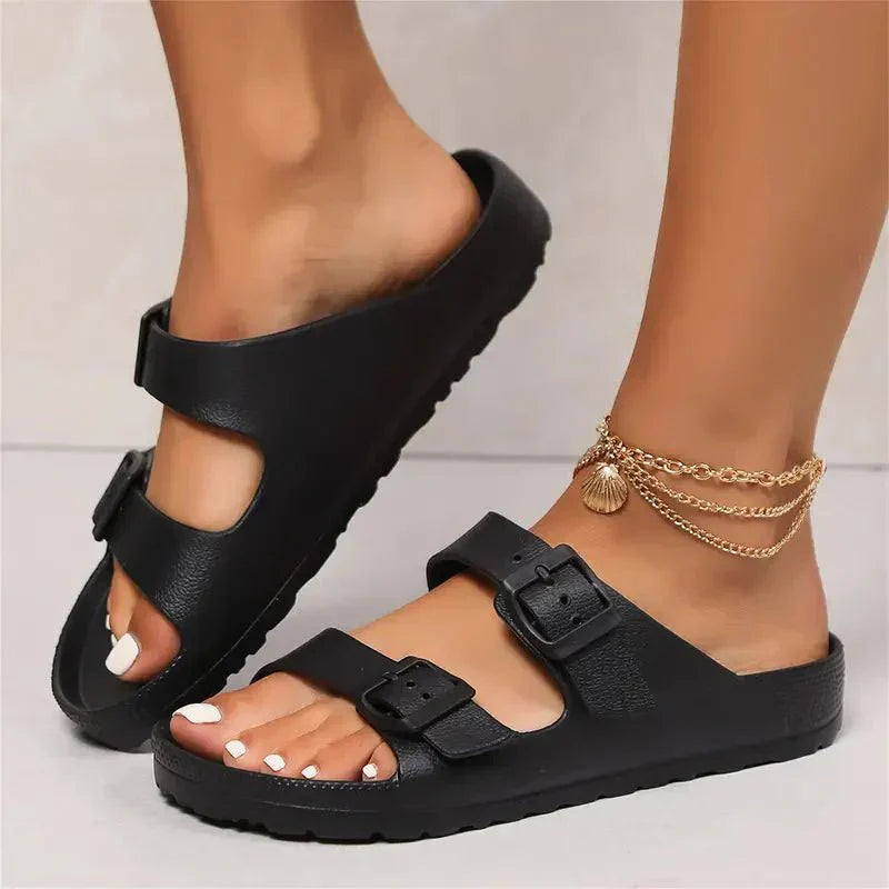 Blair | Double Strap Slides – Lightweight Comfort – Everyday Casual