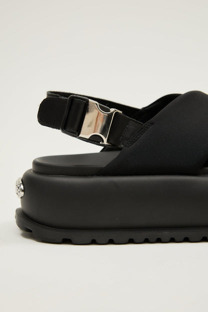 Blair | Black Shirt Sandals
