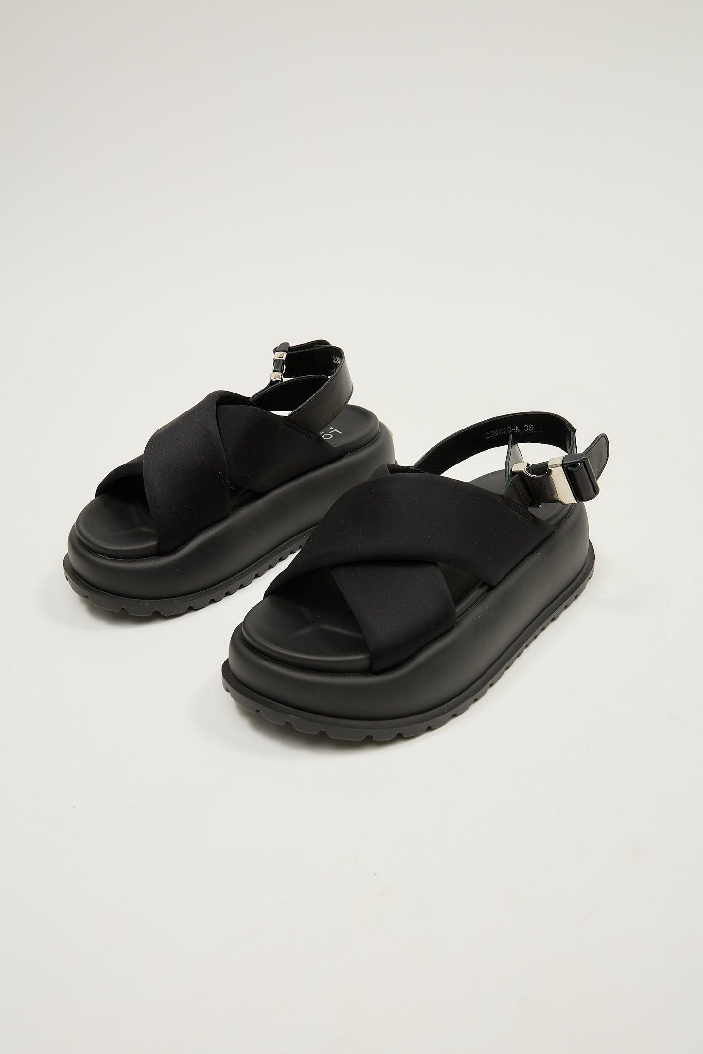 Blair | Black Shirt Sandals