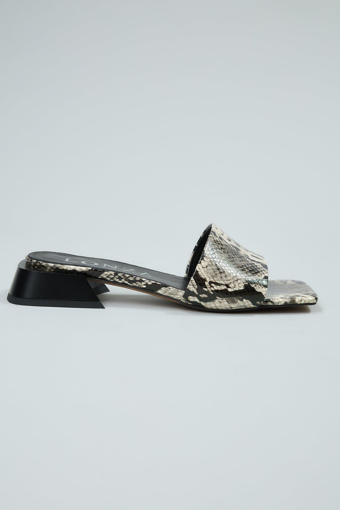 Blair | Snake Black Sandals