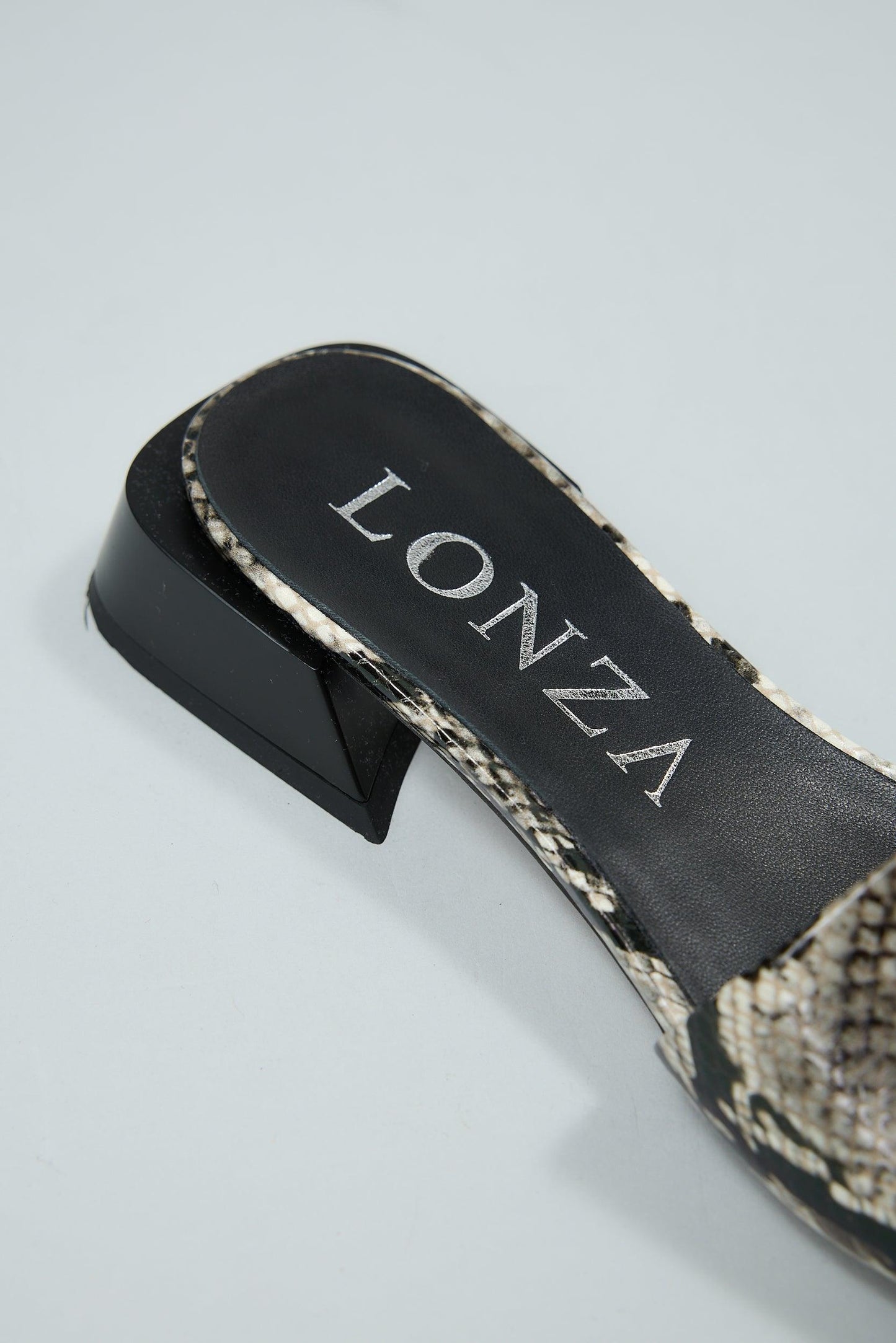 Blair | Snake Black Sandals