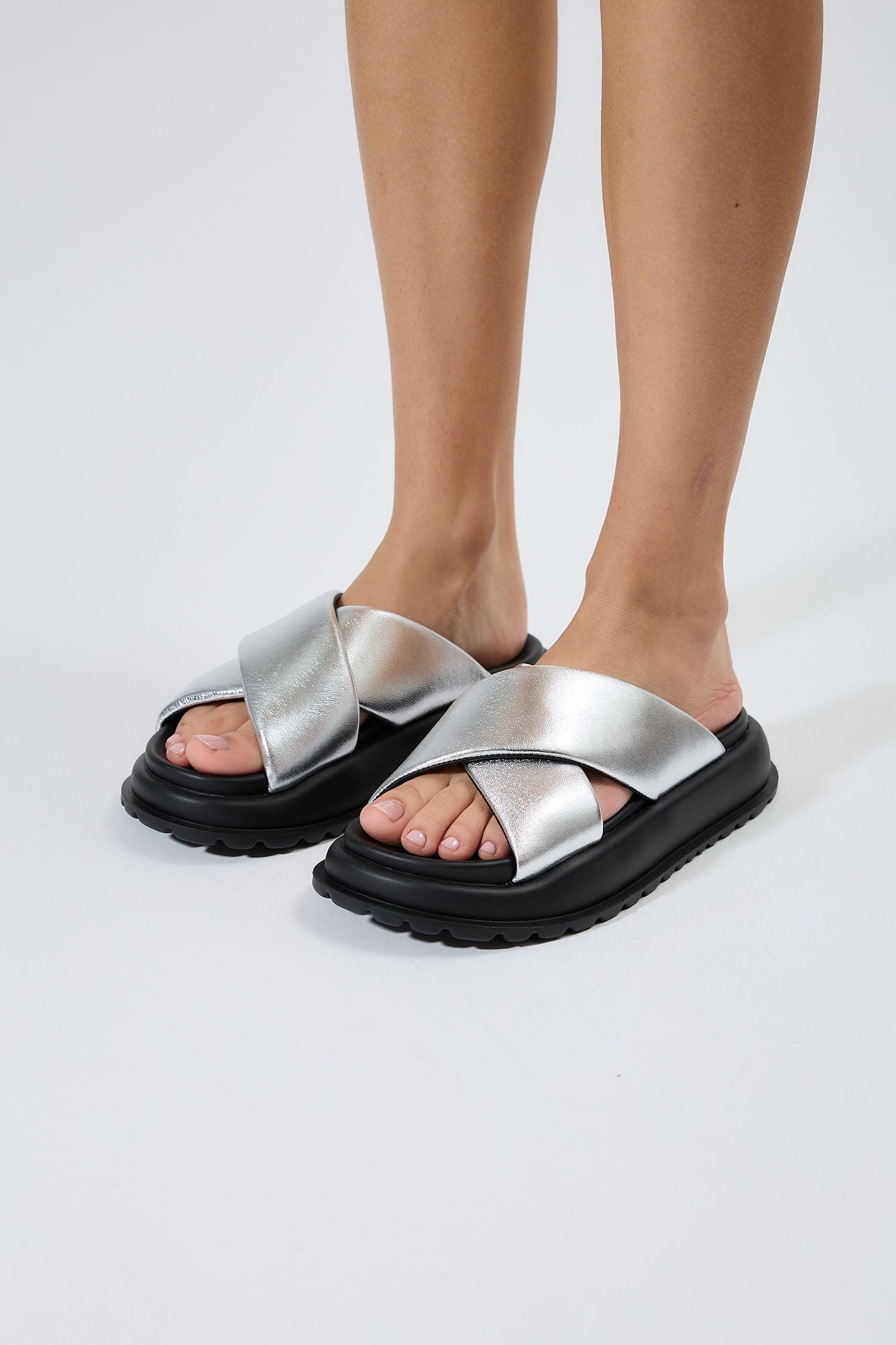 Blair | Silver Sandals