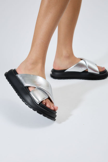 Blair | Silver Sandals