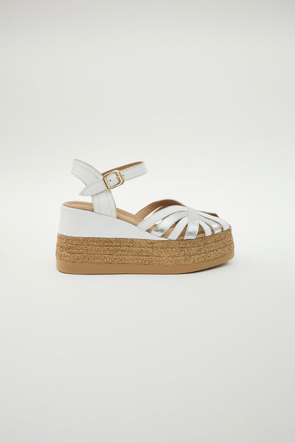 Blair | White Sandal Heels