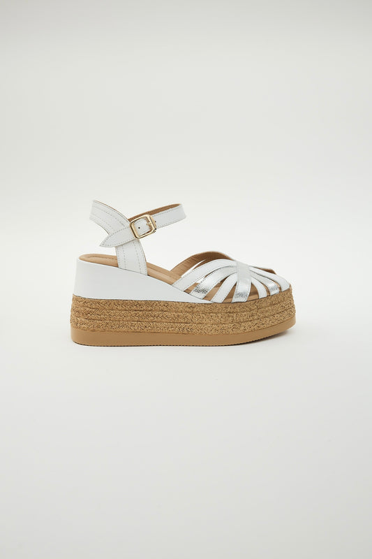 Blair | White Sandal Heels