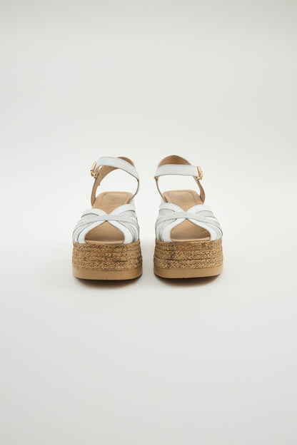 Blair | White Sandal Heels