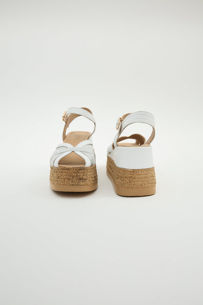 Blair | White Sandal Heels