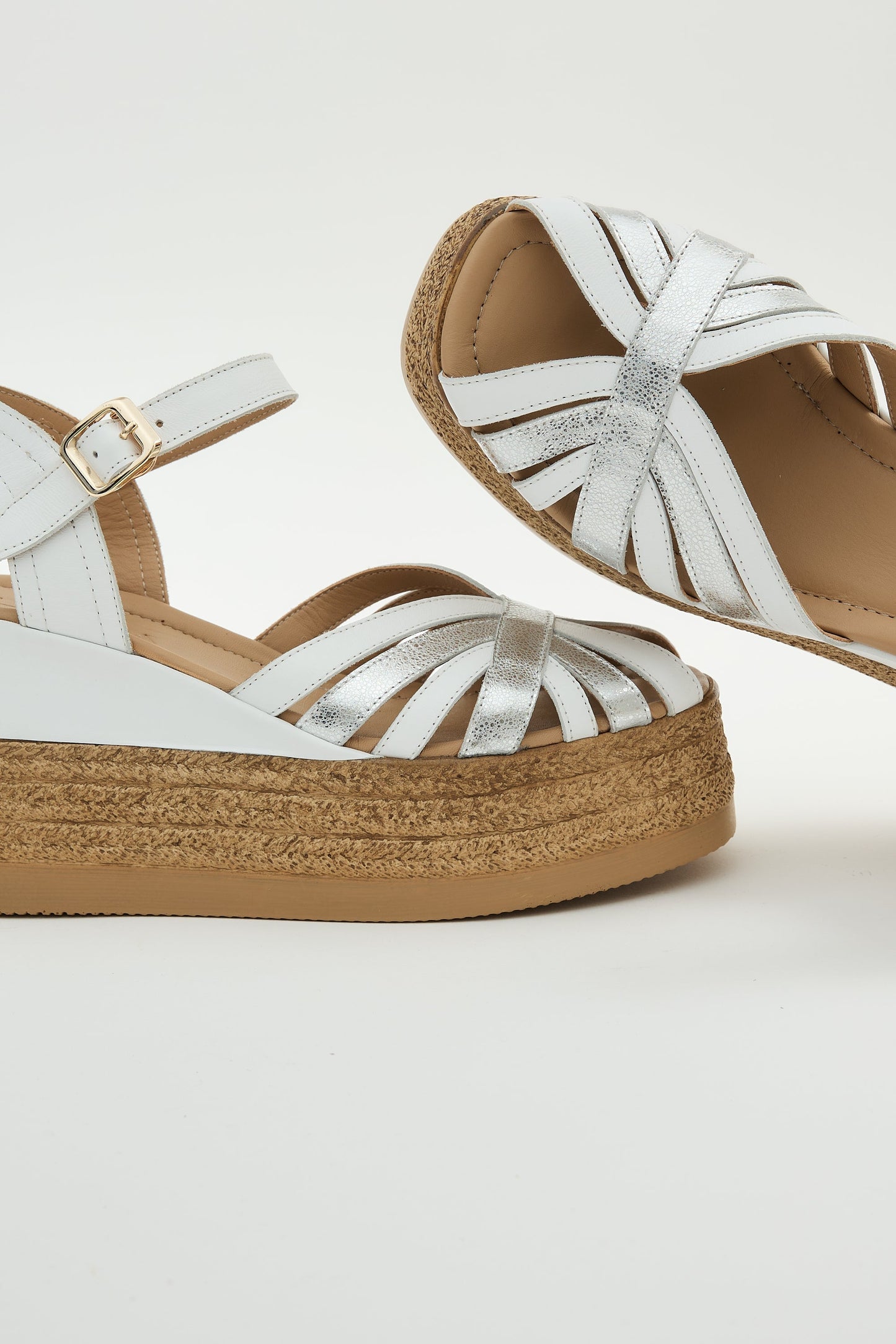 Blair | White Sandal Heels