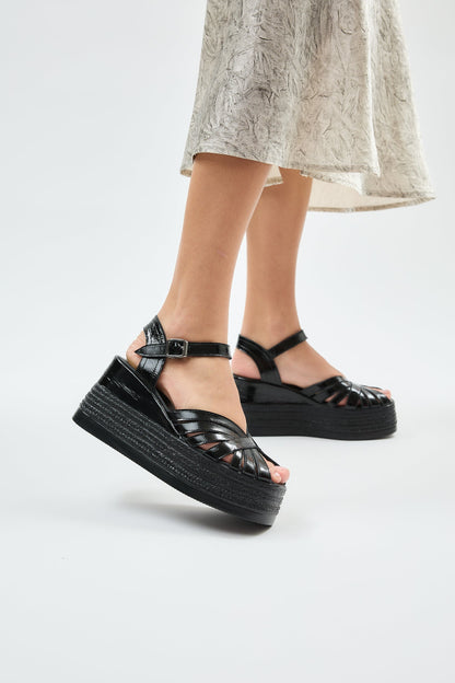 Blair | Black Sandal Heels