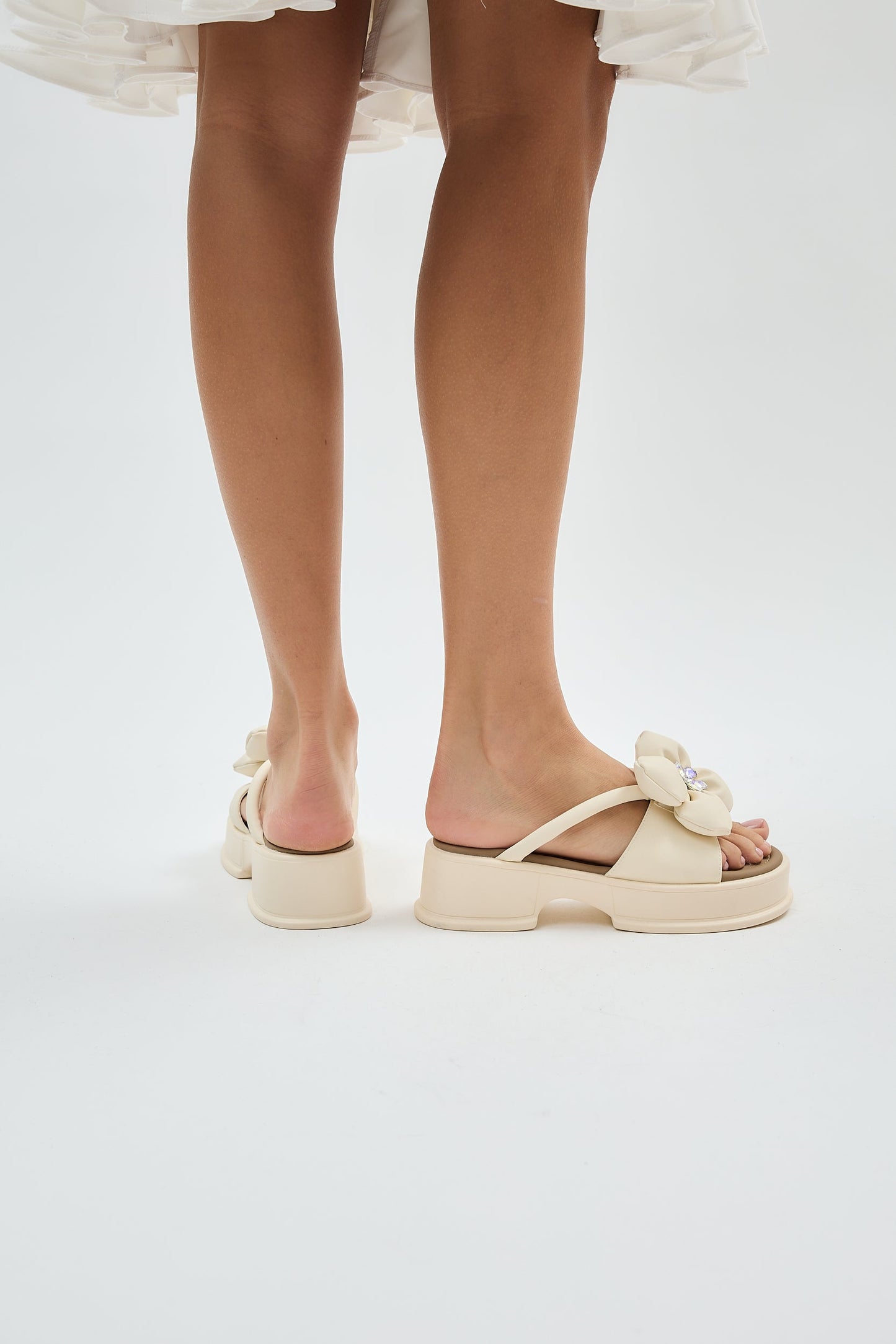 Blair | Milk Sandal Heels