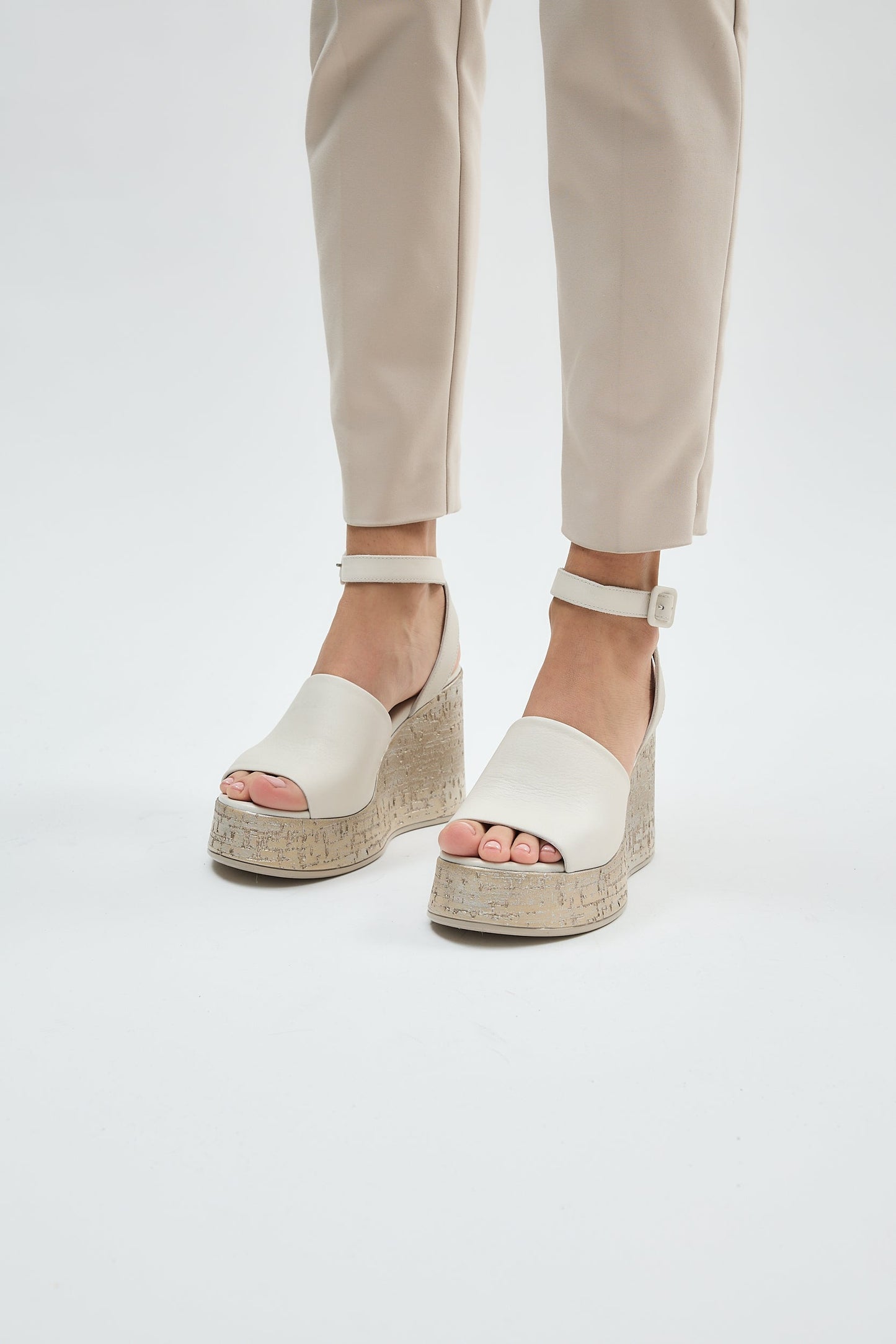 Blair | Beige Sandal Heels