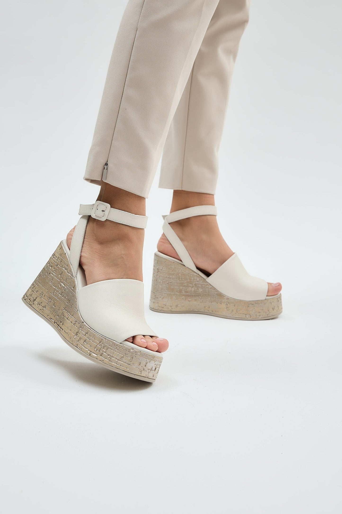 Blair | Beige Sandal Heels