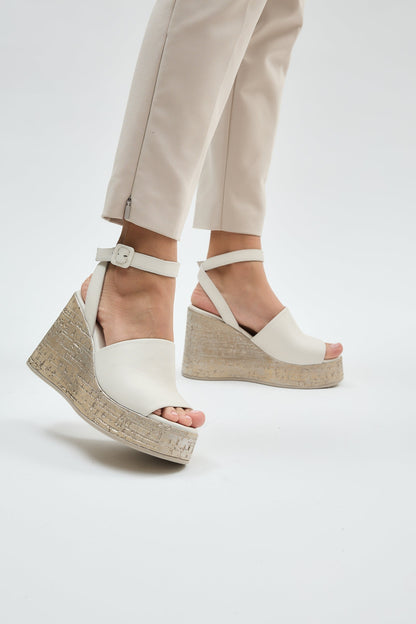 Blair | Beige Sandal Heels