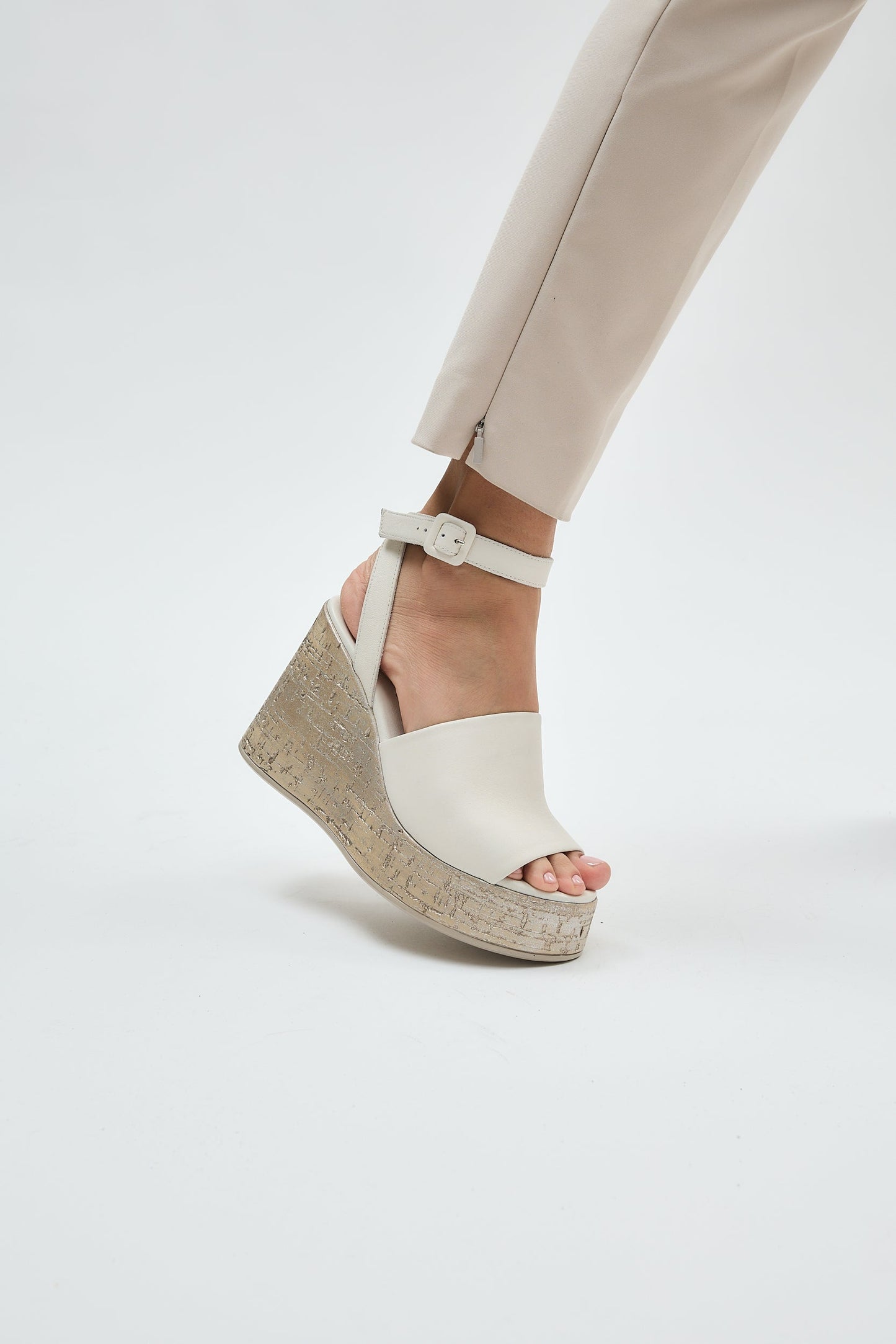 Blair | Beige Sandal Heels