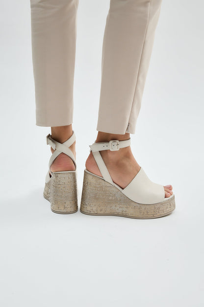 Blair | Beige Sandal Heels