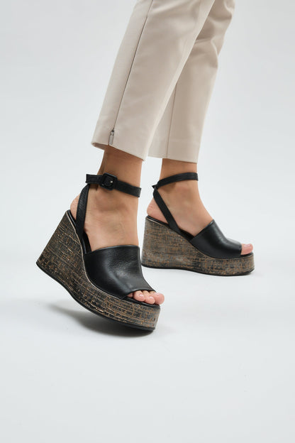Blair | Black Sandal Heels