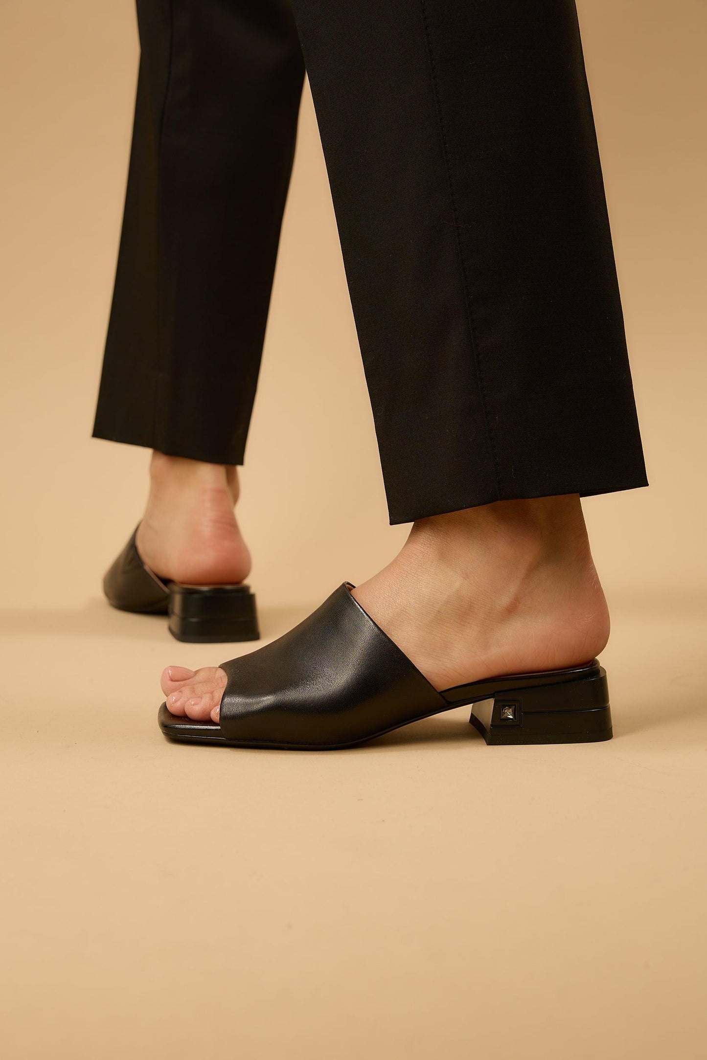 Blair | Black Matte Sandals