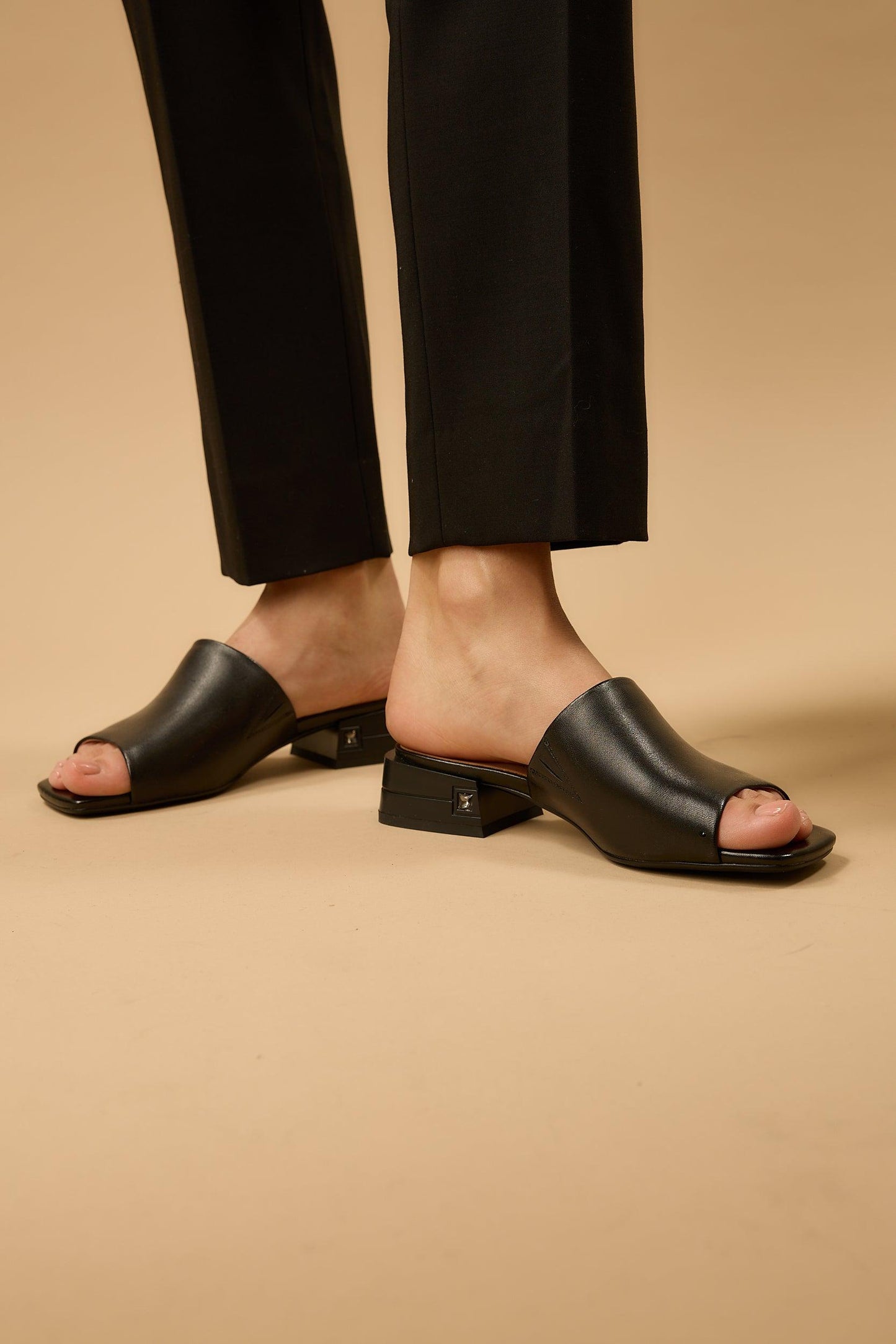 Blair | Black Matte Sandals