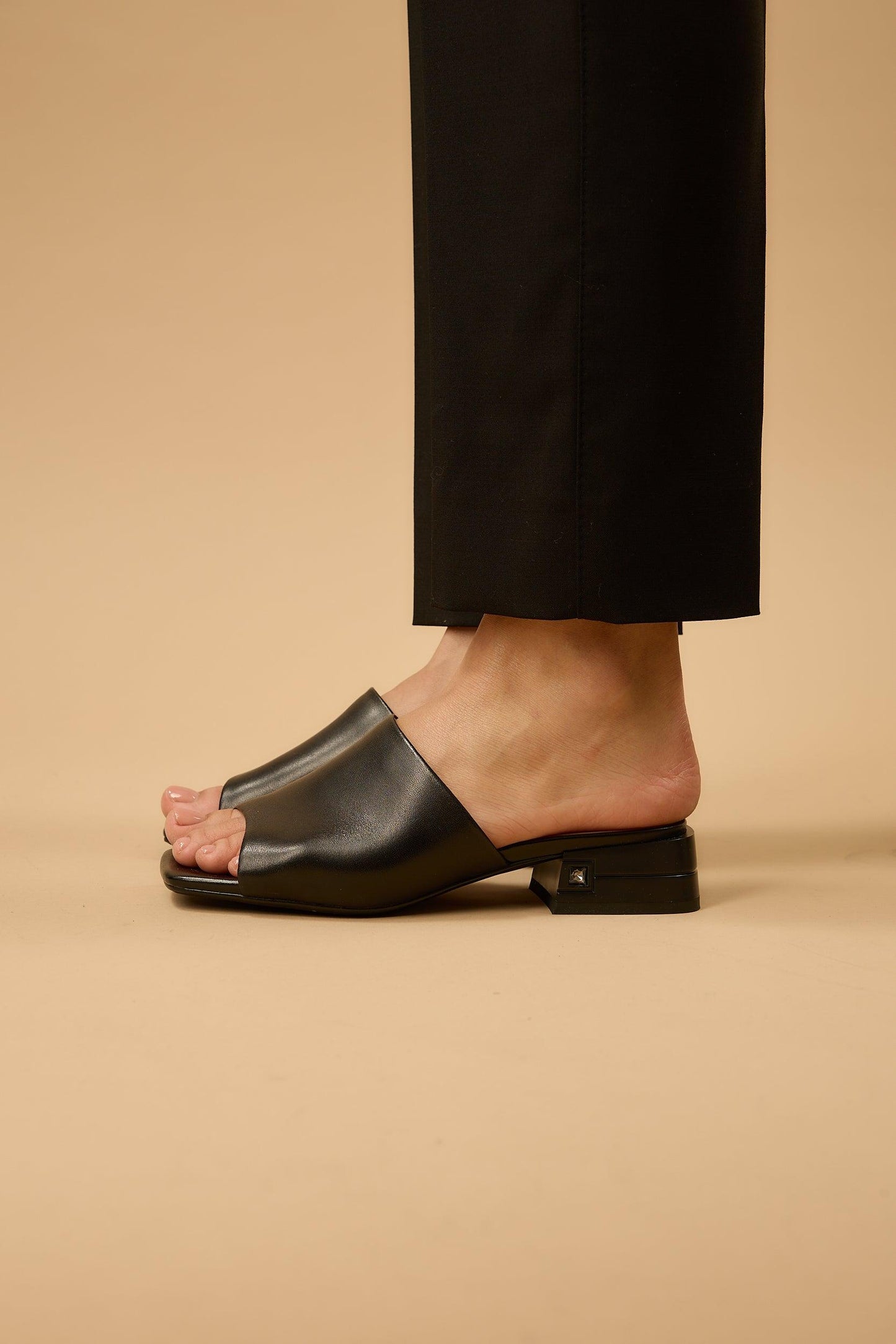 Blair | Black Matte Sandals