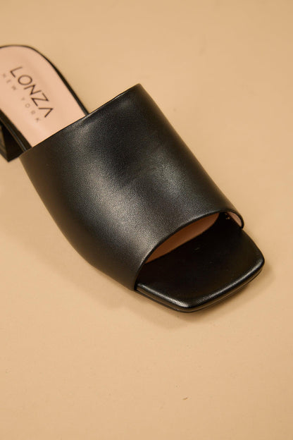 Blair | Black Matte Sandals