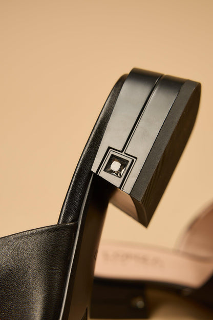 Blair | Black Matte Sandals