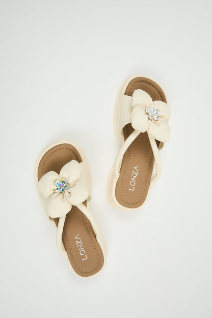 Blair | Milk Sandal Heels
