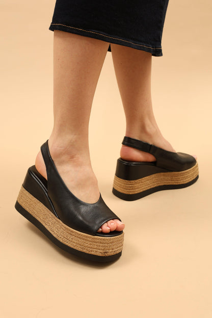 Blair | Black Sandal Heels
