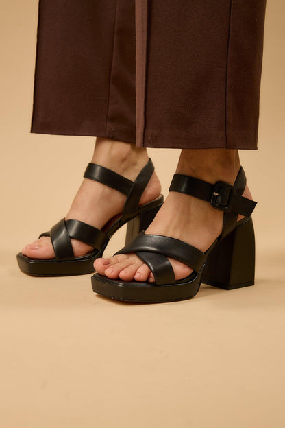 Blair | Black Sandal Heels