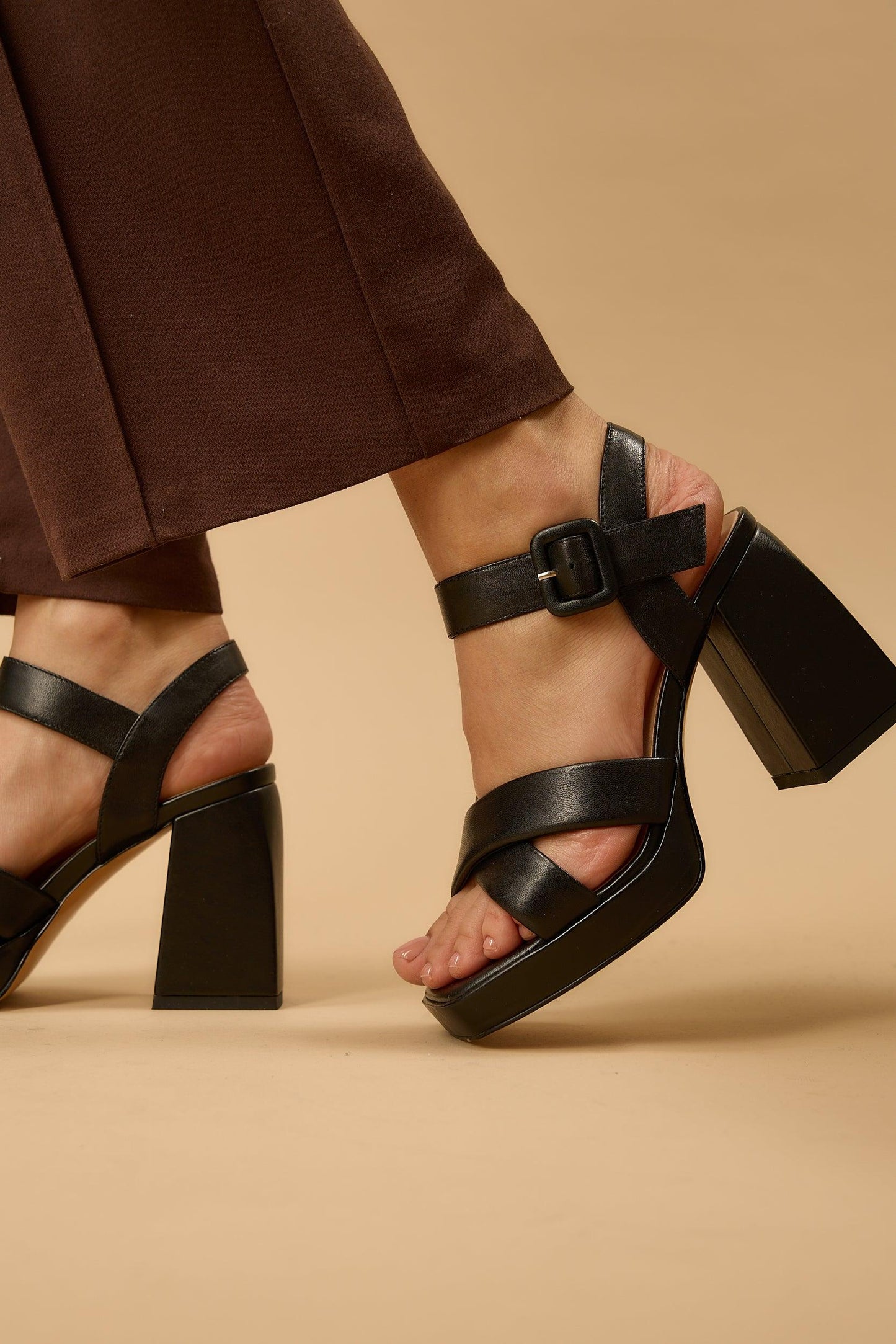 Blair | Black Sandal Heels