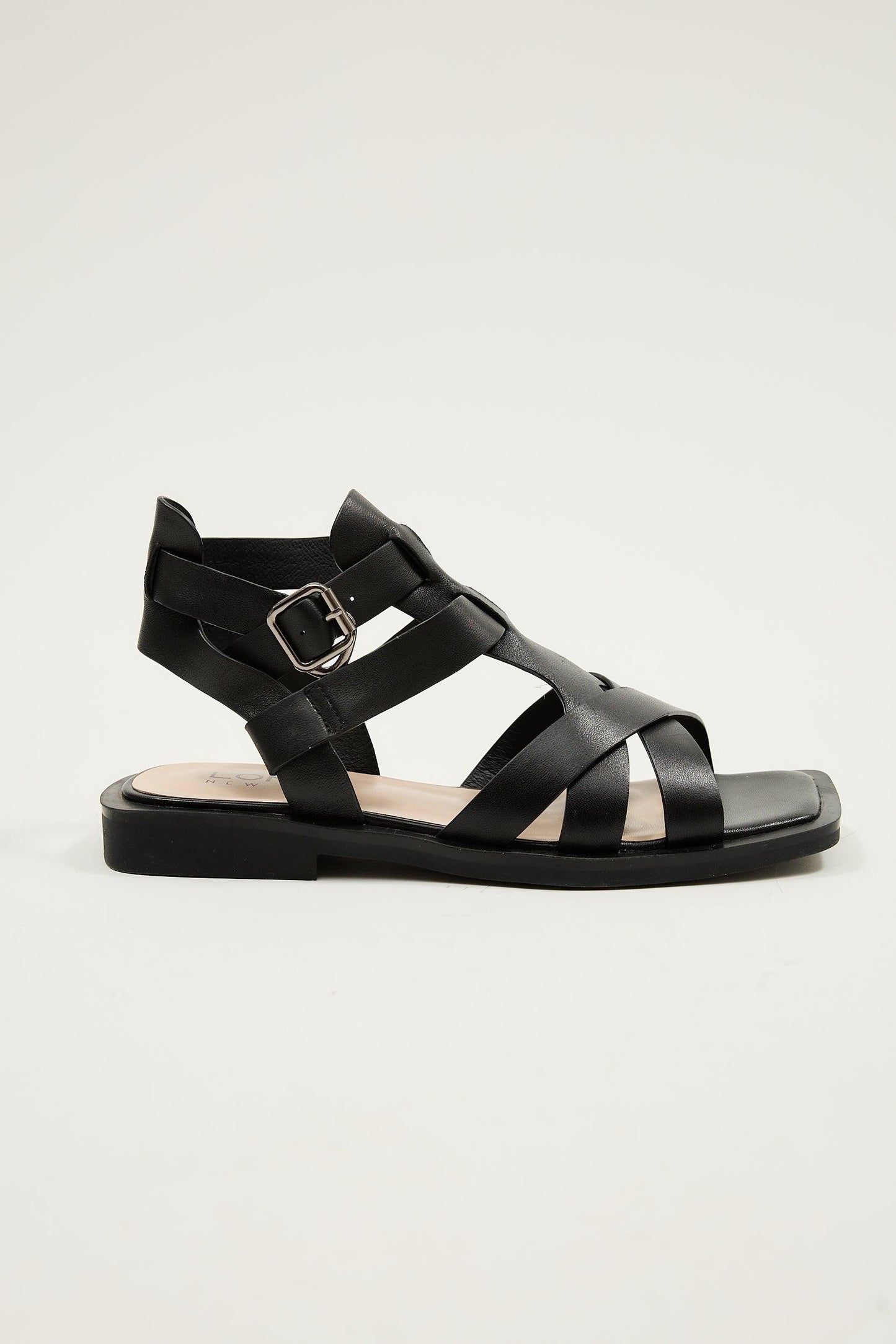 Blair | Black Sandal Flats