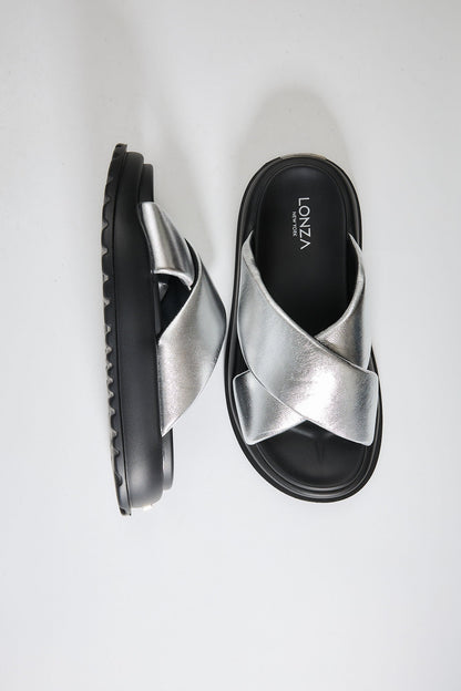 Blair | Silver Sandals