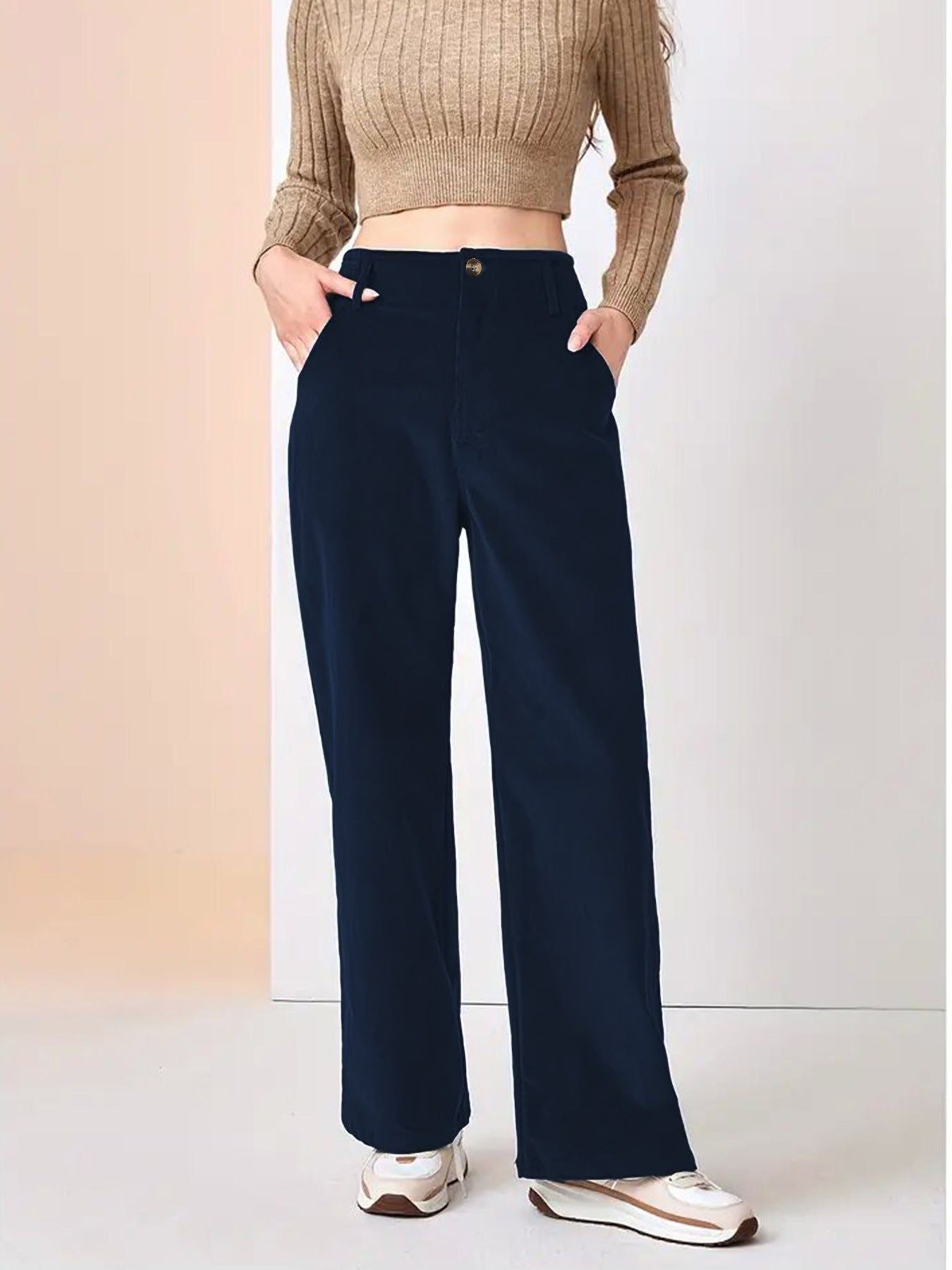 Women's Wide Leg Corduroy Pants | Casual