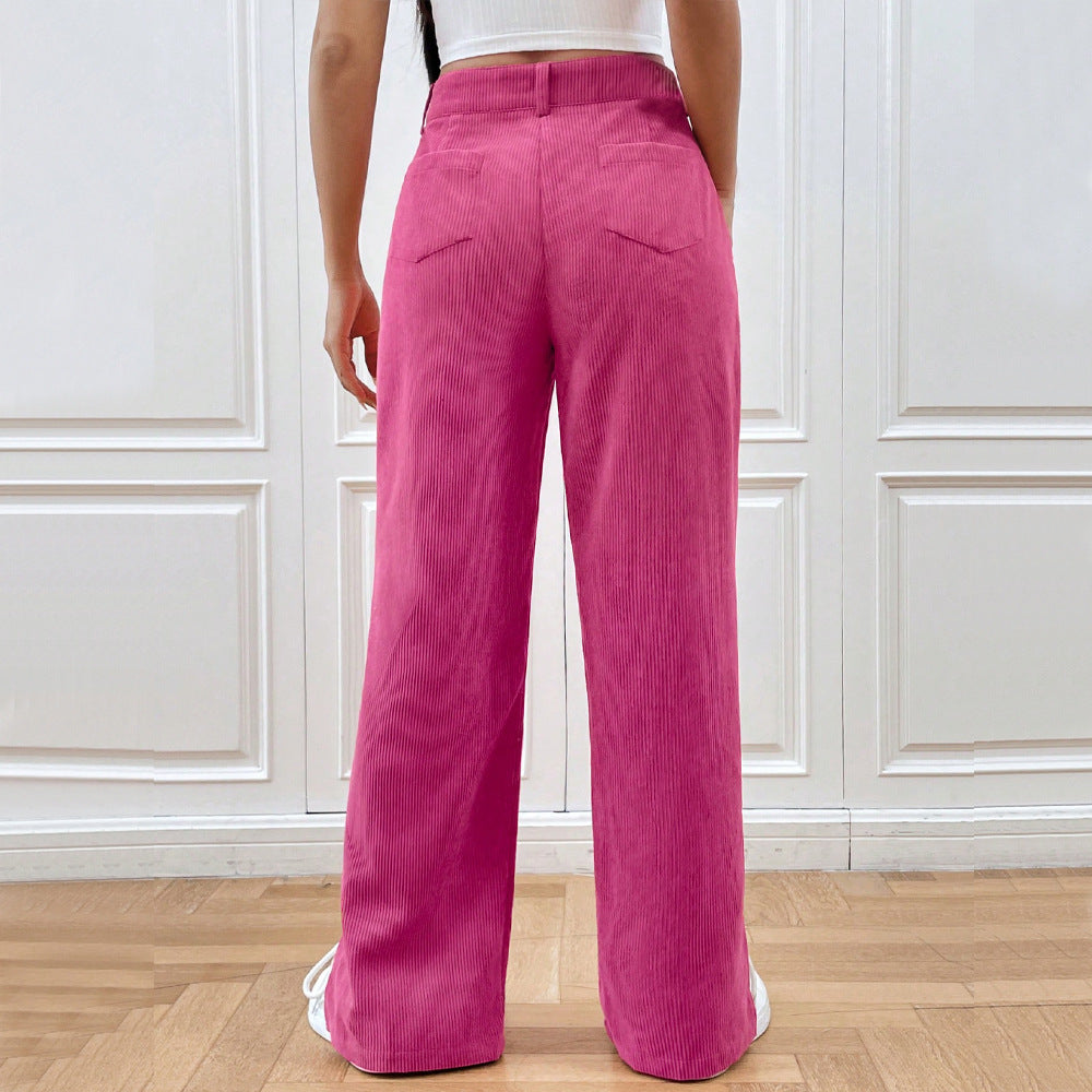 Stylish corduroy pants for women | Wide leg