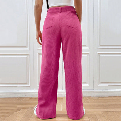 Stylish corduroy pants for women | Wide leg