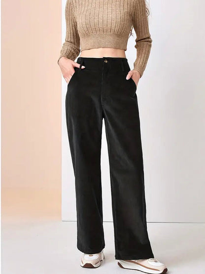 Women's Wide Leg Corduroy Pants | Casual