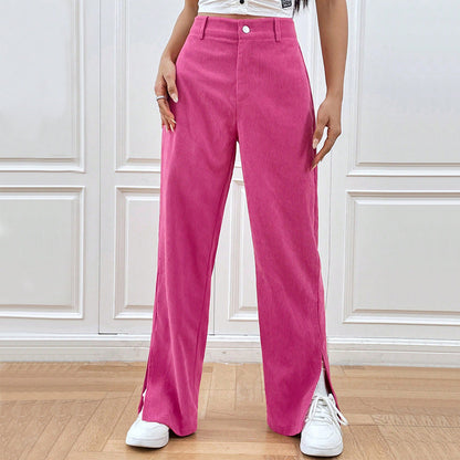 Stylish corduroy pants for women | Wide leg