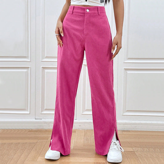 Stylish corduroy pants for women | Wide leg