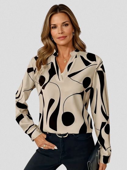 LYRA SATIN LOOK BLOUSE
