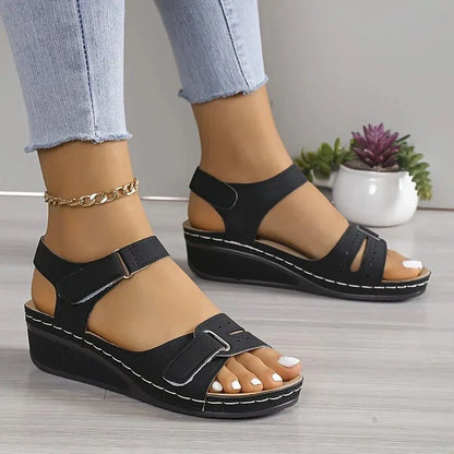Blair | Open Toe Sandals – Adjustable Straps – Cushioned Comfort