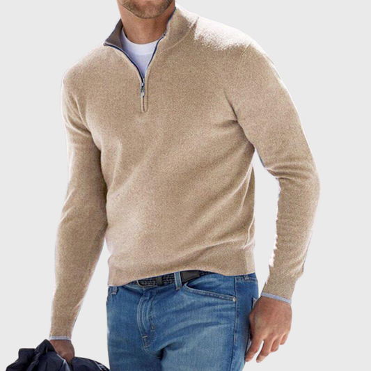 Effortless Comfort Zip Sweater