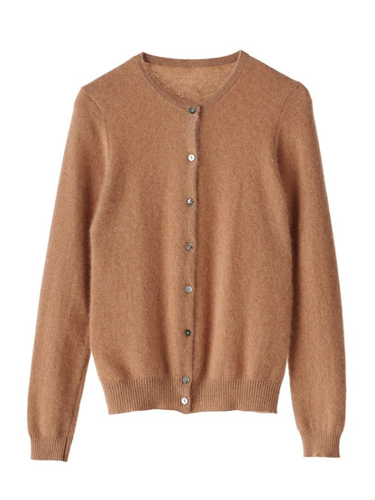Cashmere Crew Cardigan